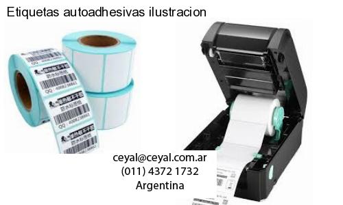 Etiquetas autoadhesivas ilustracion