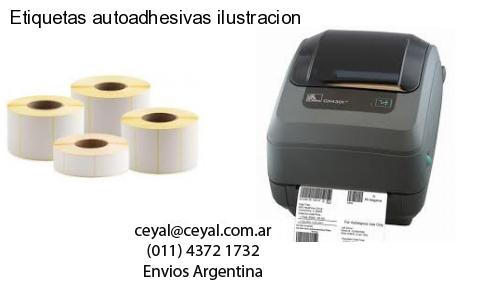 Etiquetas autoadhesivas ilustracion