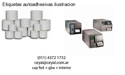 Etiquetas autoadhesivas ilustracion