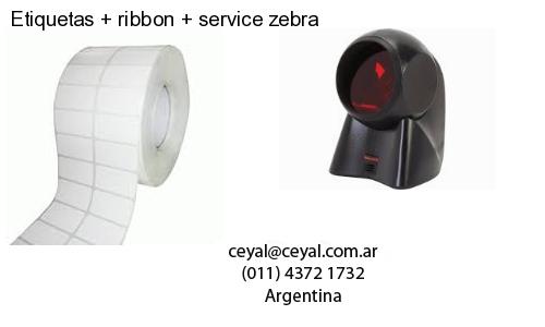 Etiquetas ribbon service zebra