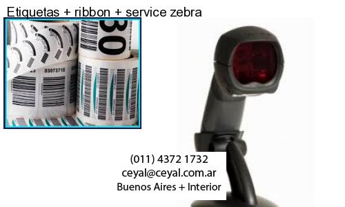 Etiquetas ribbon service zebra