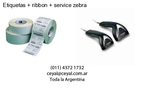 Etiquetas ribbon service zebra