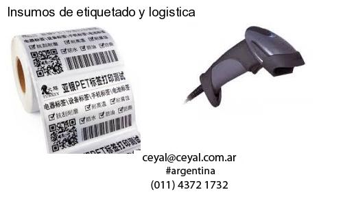 Insumos de etiquetado y logistica