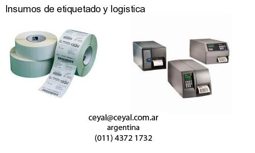 Insumos de etiquetado y logistica