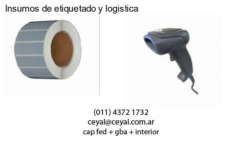 Insumos de etiquetado y logistica