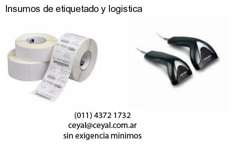 Insumos de etiquetado y logistica