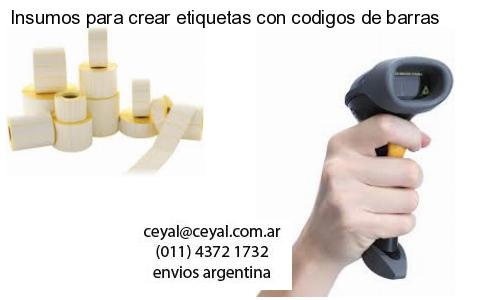 Insumos para crear etiquetas con codigos de barras