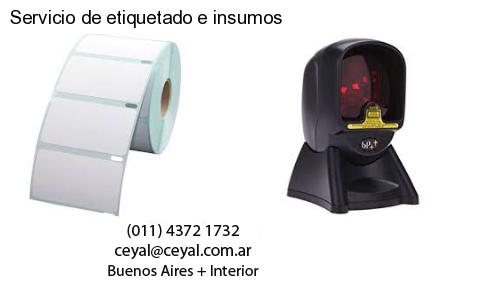 Servicio de etiquetado e insumos