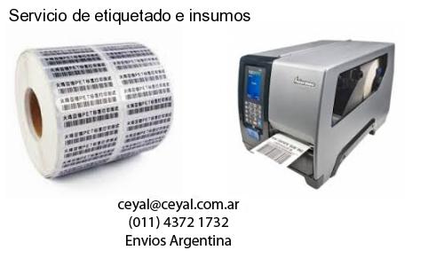 Servicio de etiquetado e insumos