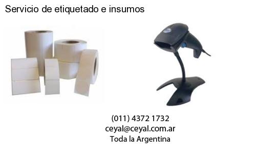 Servicio de etiquetado e insumos