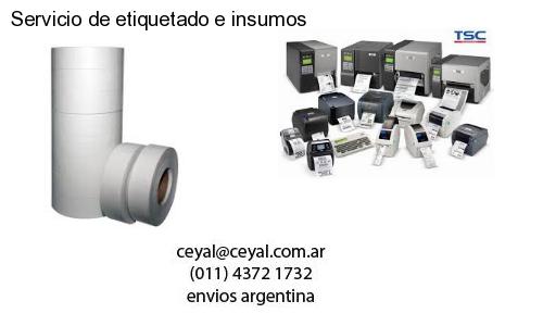 Servicio de etiquetado e insumos