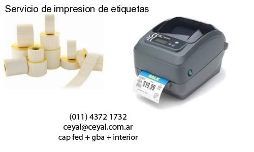 Servicio de impresion de etiquetas