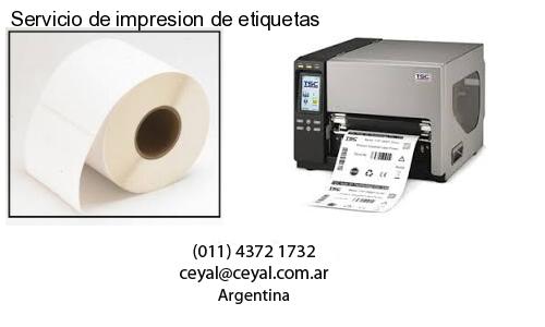 Servicio de impresion de etiquetas