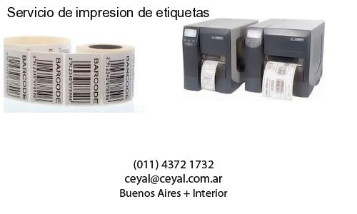 Servicio de impresion de etiquetas