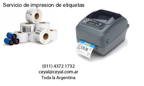 Servicio de impresion de etiquetas