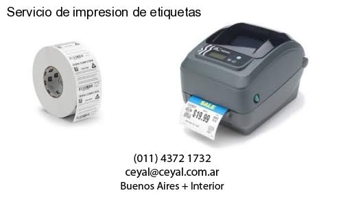 Servicio de impresion de etiquetas