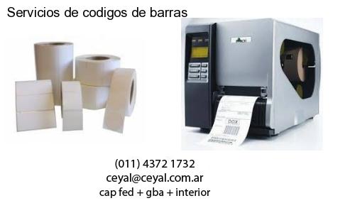 Servicios de codigos de barras