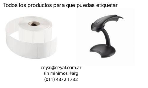 Todos los productos para que puedas etiquetar