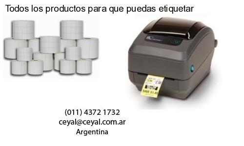 Todos los productos para que puedas etiquetar