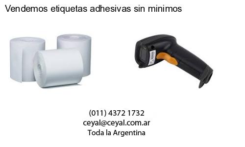 Vendemos etiquetas adhesivas sin minimos