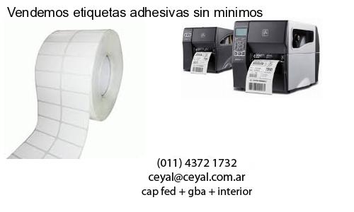 Vendemos etiquetas adhesivas sin minimos