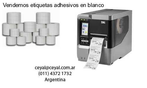 Vendemos etiquetas adhesivos en blanco