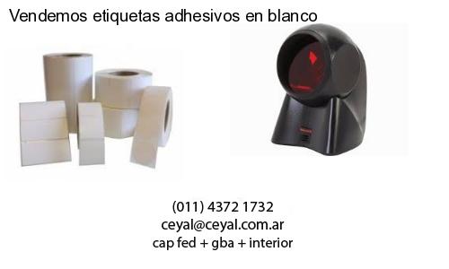 Vendemos etiquetas adhesivos en blanco