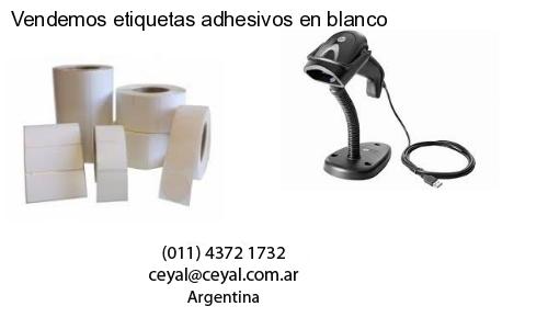 Vendemos etiquetas adhesivos en blanco