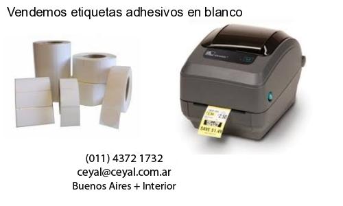 Vendemos etiquetas adhesivos en blanco