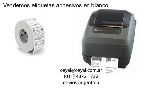 Vendemos etiquetas adhesivos en blanco
