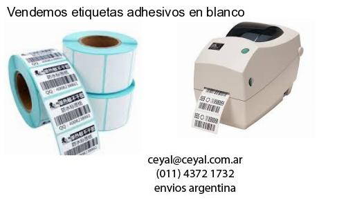 Vendemos etiquetas adhesivos en blanco