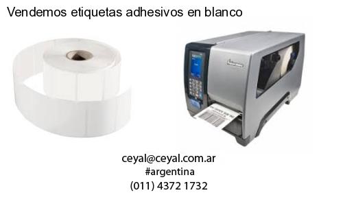 Vendemos etiquetas adhesivos en blanco