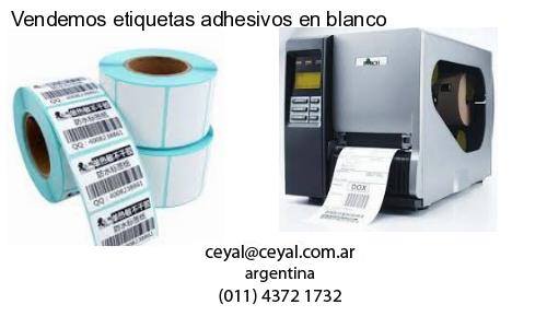 Vendemos etiquetas adhesivos en blanco