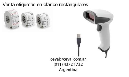 Venta etiquetas en blanco rectangulares