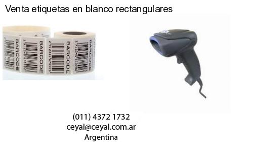 Venta etiquetas en blanco rectangulares