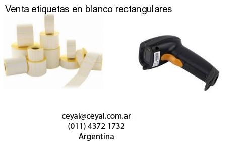 Venta etiquetas en blanco rectangulares