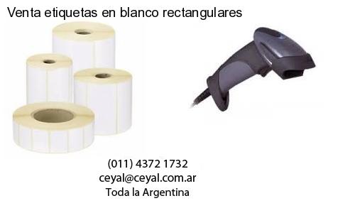 Venta etiquetas en blanco rectangulares