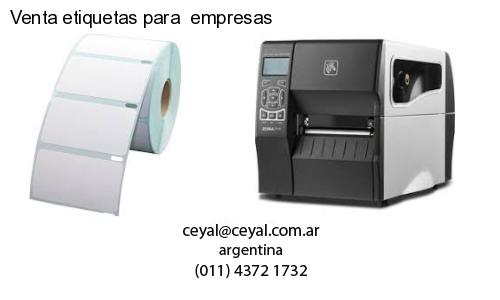 Venta etiquetas para  empresas