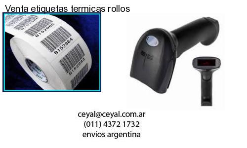 Venta etiquetas termicas rollos