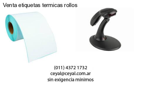 Venta etiquetas termicas rollos