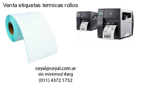 Venta etiquetas termicas rollos