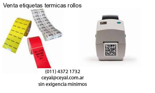 Venta etiquetas termicas rollos