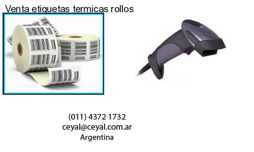 Venta etiquetas termicas rollos