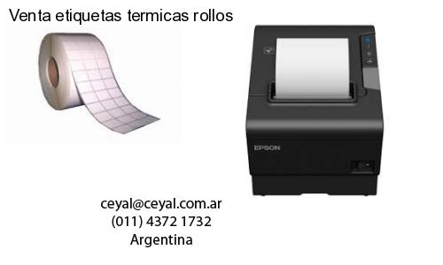 Venta etiquetas termicas rollos