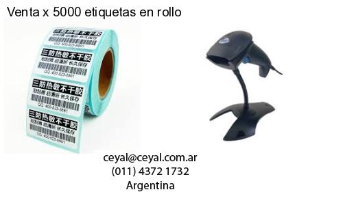 Venta x 5000 etiquetas en rollo