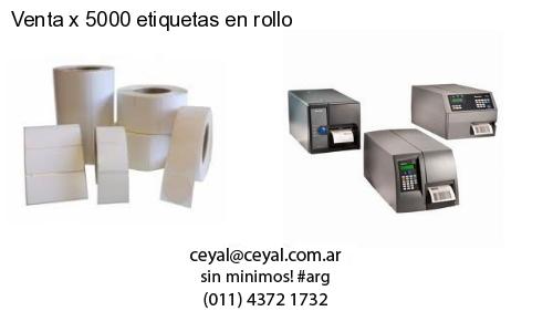 Venta x 5000 etiquetas en rollo