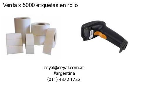 Venta x 5000 etiquetas en rollo