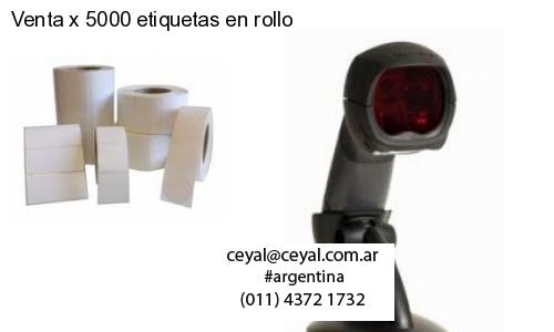 Venta x 5000 etiquetas en rollo