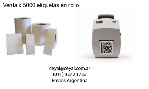 Venta x 5000 etiquetas en rollo