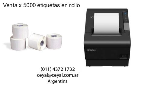Venta x 5000 etiquetas en rollo